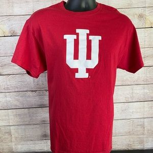 Indiana Hoosiers Red Tee Shirt Men’s Large Cotton